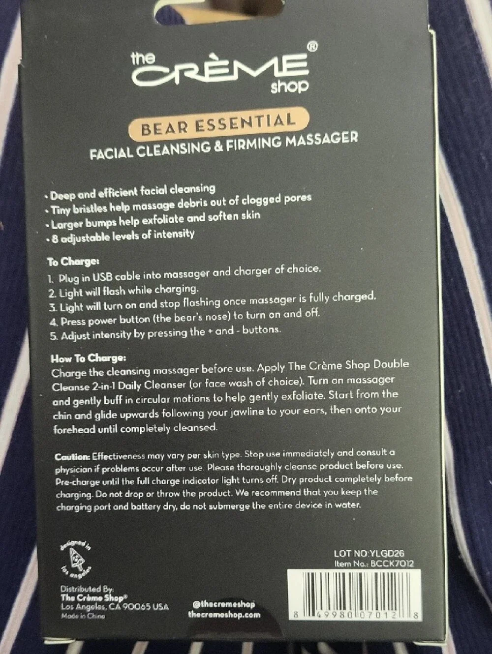 The‎ Crème Shop Bear Essential Facial Cleansing & Firming Massager - Pink